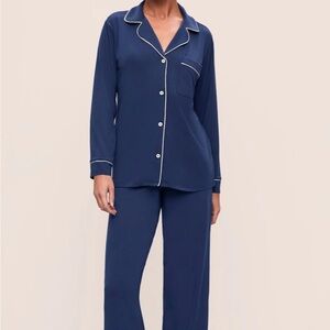 Eberjey Classic Navy Pajama Set